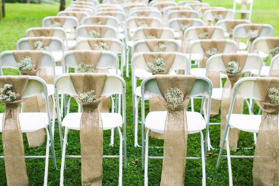 White Poly Folding Chairs