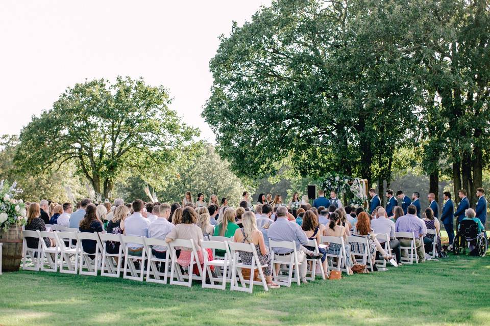 Comfortable ceremony seating