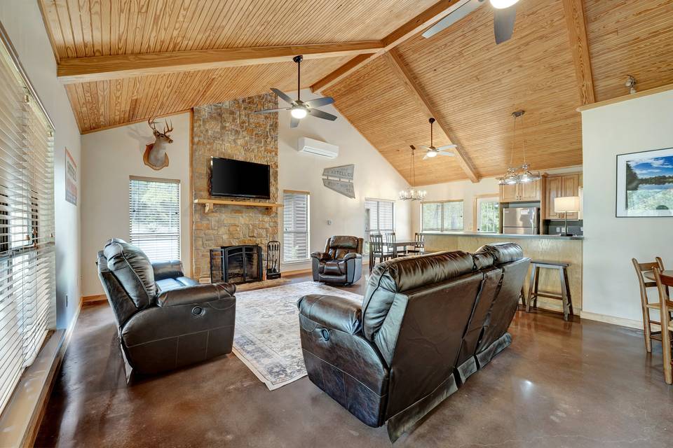 Log House living room