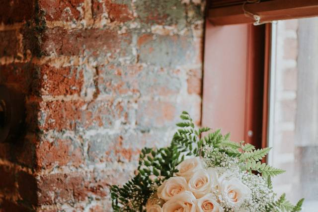 Bouquet on the windowsill