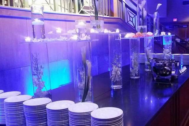 Wedding buffet area