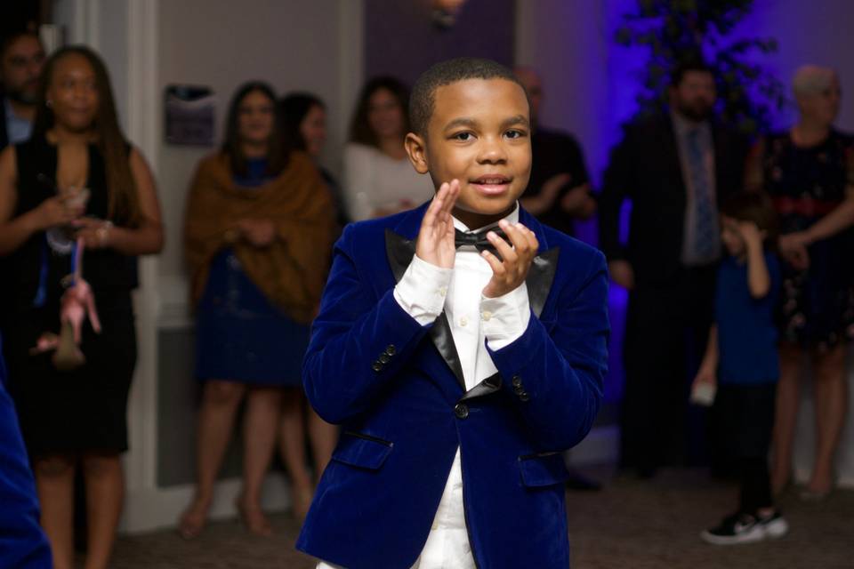 Youngster enjoying the wedding