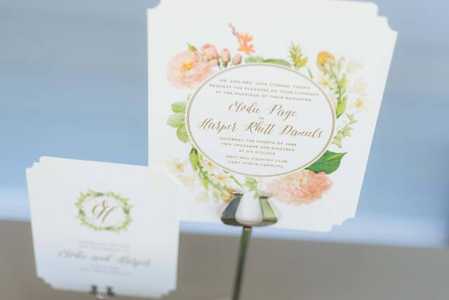 Soiree Signatures Calligraphy and Custom Designed Invitations