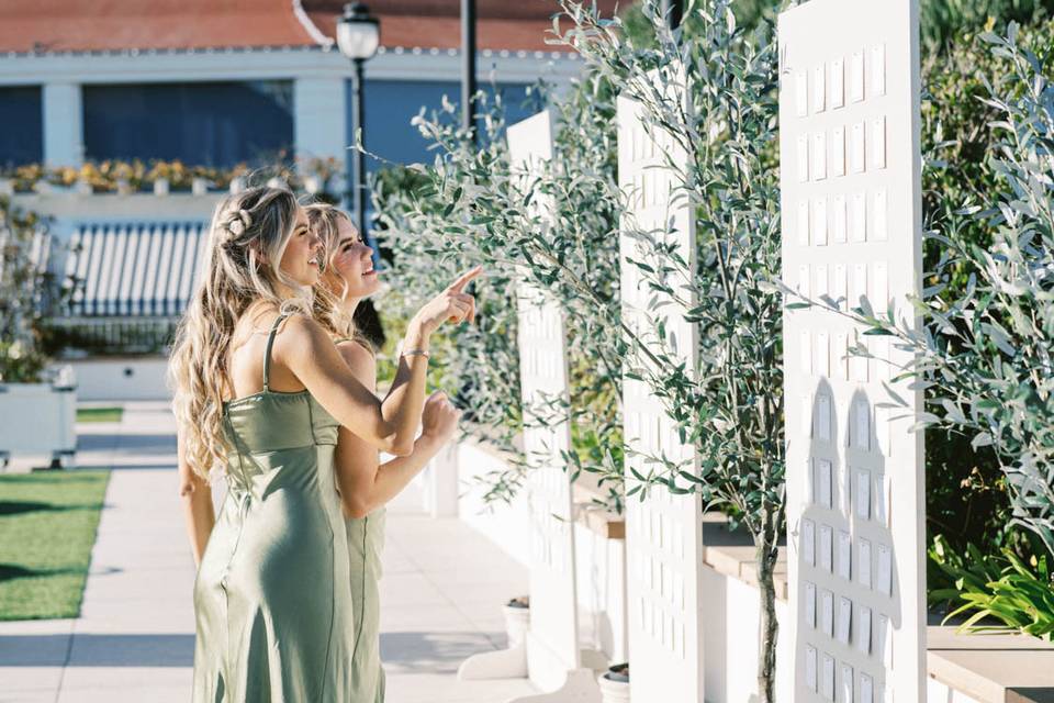 Escort Card Wall Display