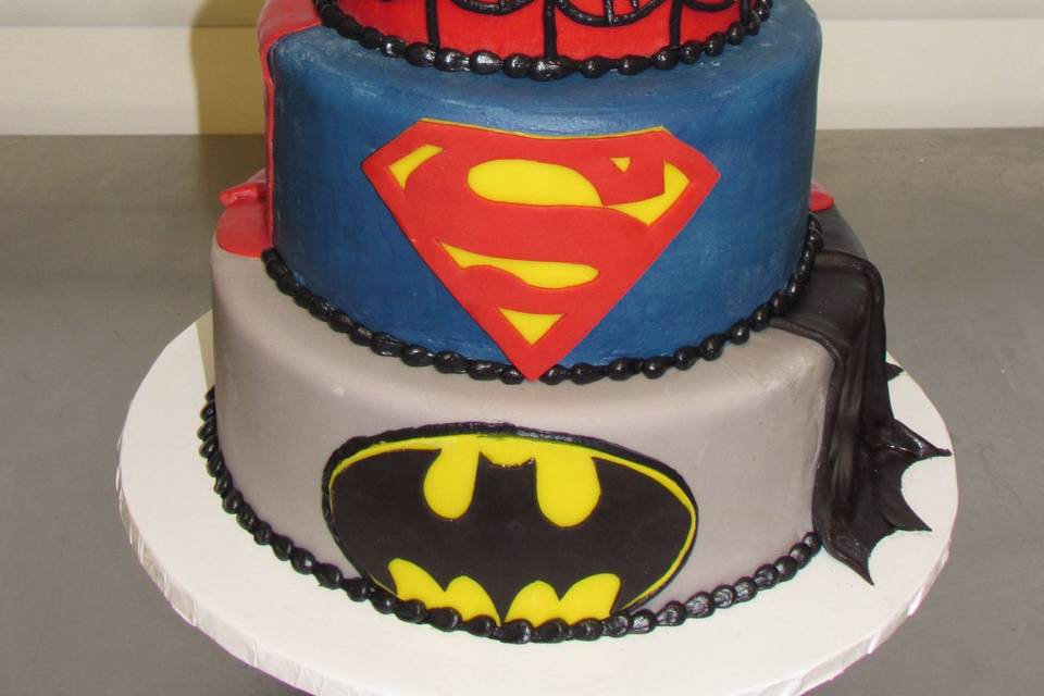 Superhero cake