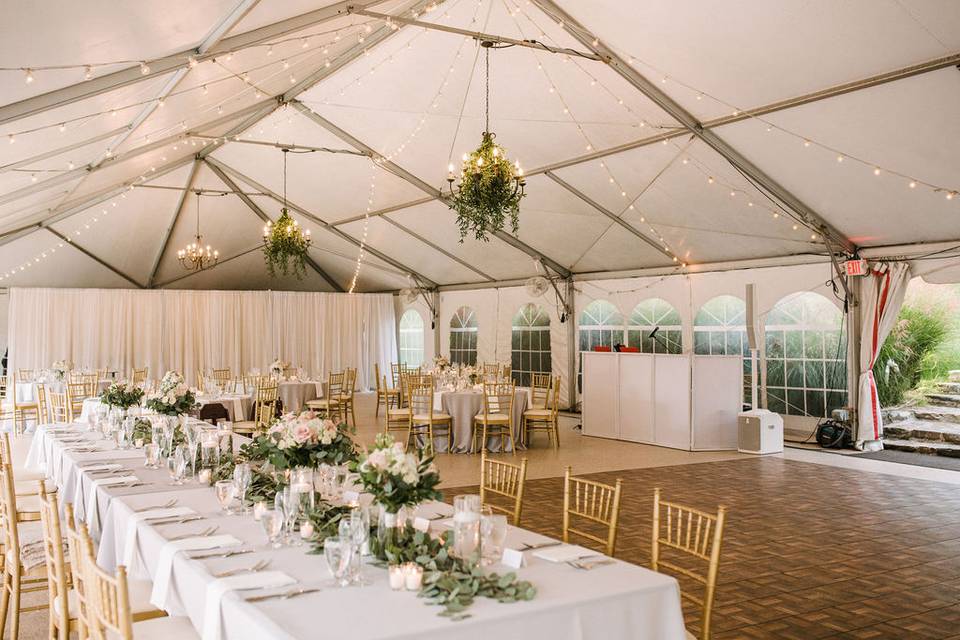 Head Table in Tent