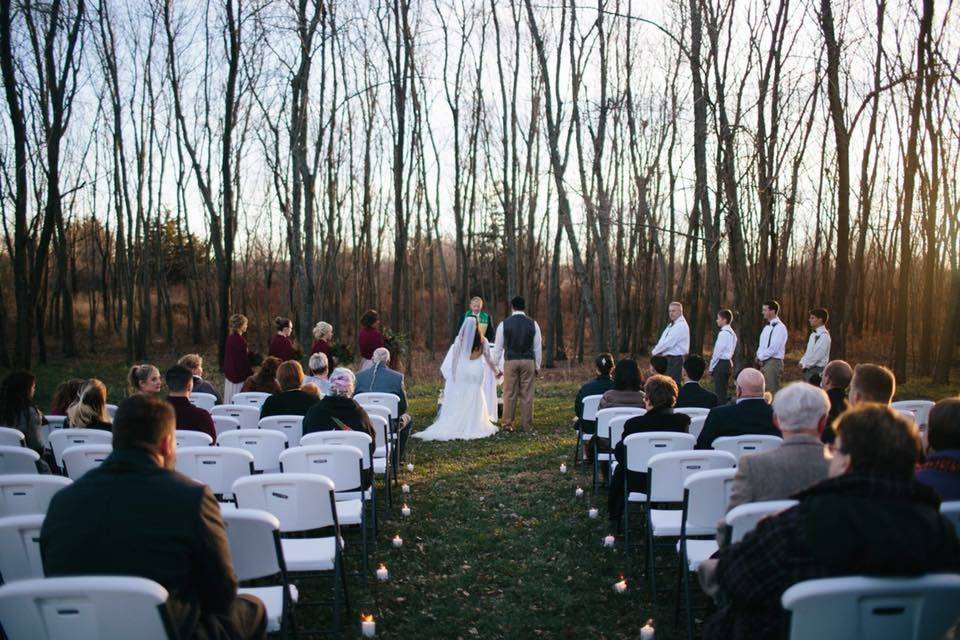 November outdoor wedding