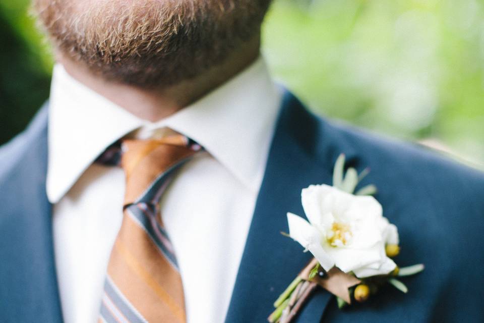 Groom's corsage