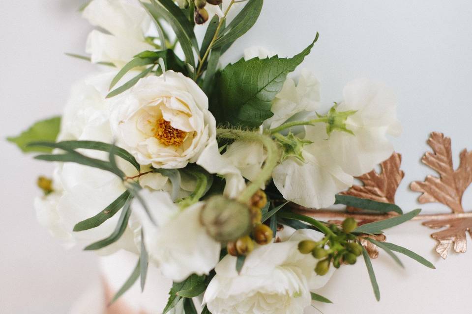 Wedding cake flower decor