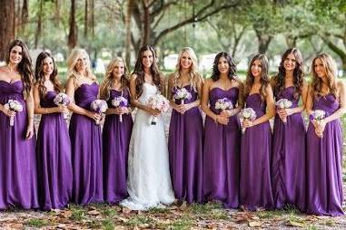 Purple and lavande bouquets