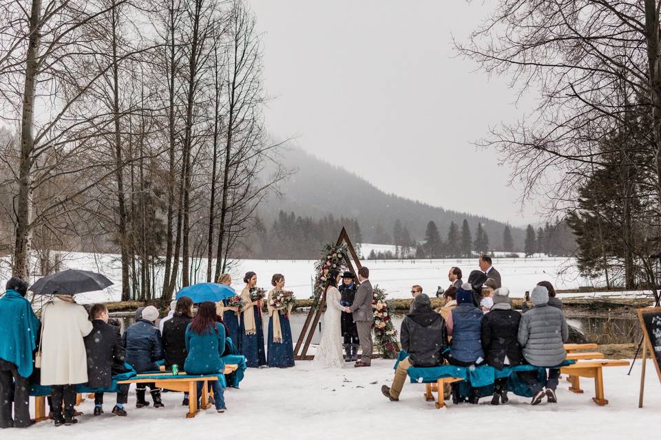 Winter wedding bliss