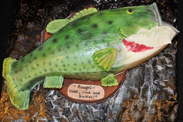 Grooms cake for the fisherman