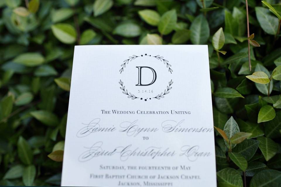 Wedding invitation