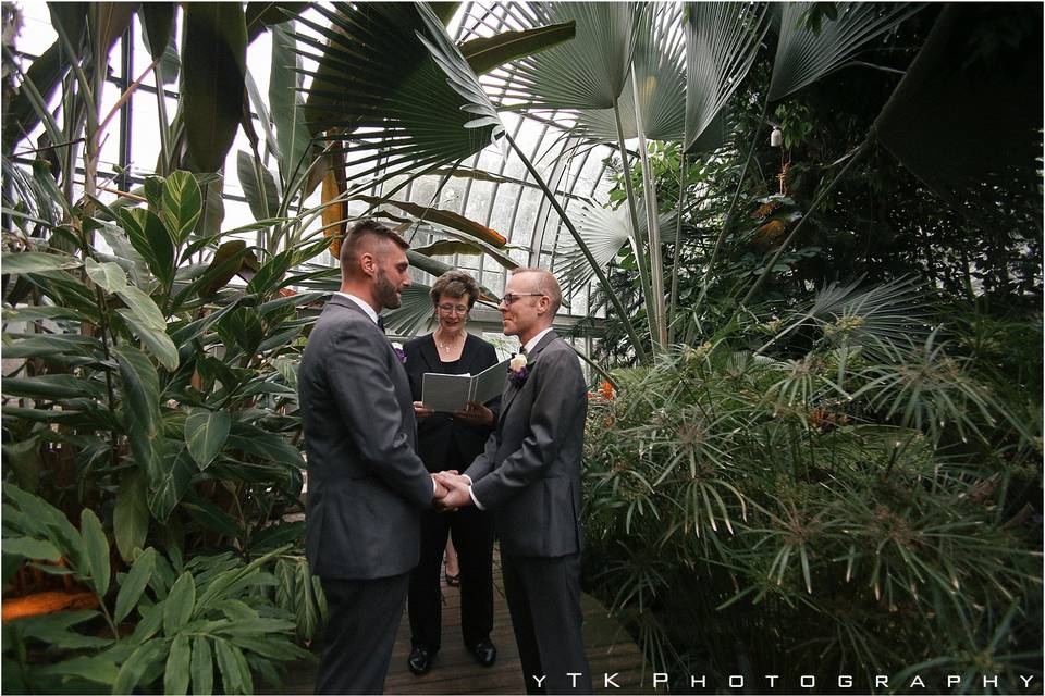 Conservatory wedding