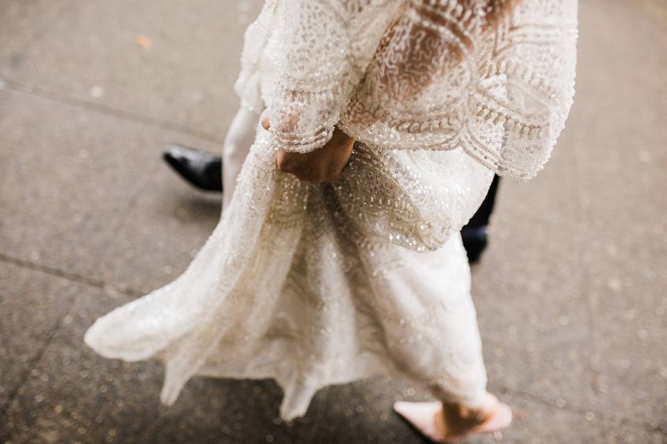 Beaded Unique Bride's Dress