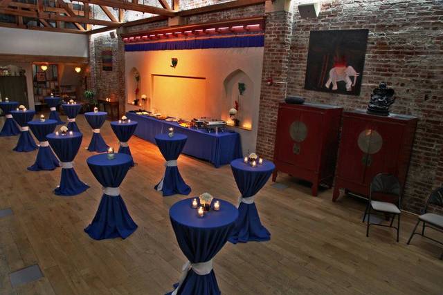 Wedding reception setup