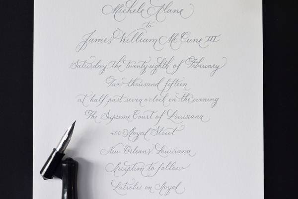 Copperplate Calligraphy Style