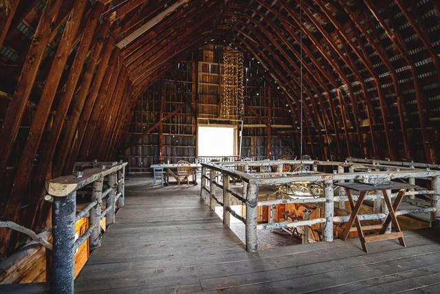 Upstairs in barn