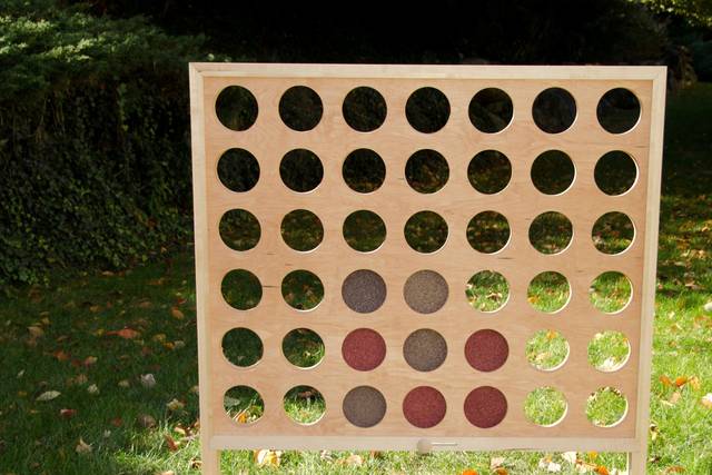 Four-in-a-Row Lawn Game