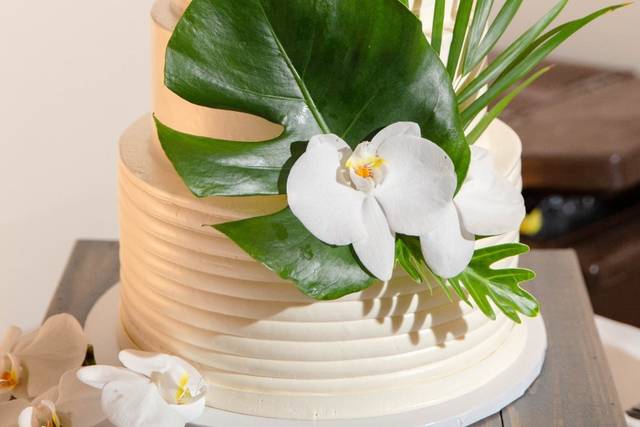 Buy Tropical Island Flower Cake Flowers, Cake Topper, Wedding Cake, White  Cymbidium Orchid, Hot Pink Fuchsia Plumeria, Light Pink Peony, Yellow  Online in India - Etsy