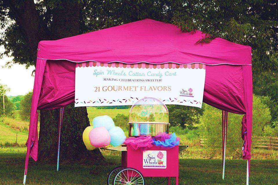 Spin Wheels Cotton Candy Cart