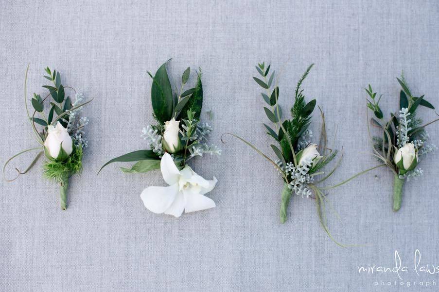 Sample corsages