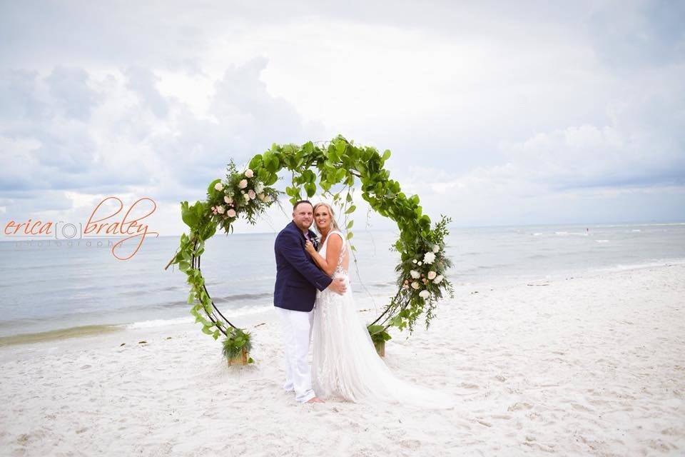 Large flower wreath