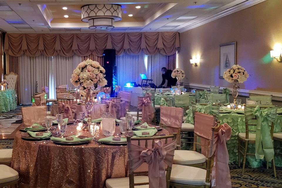 Reception setup