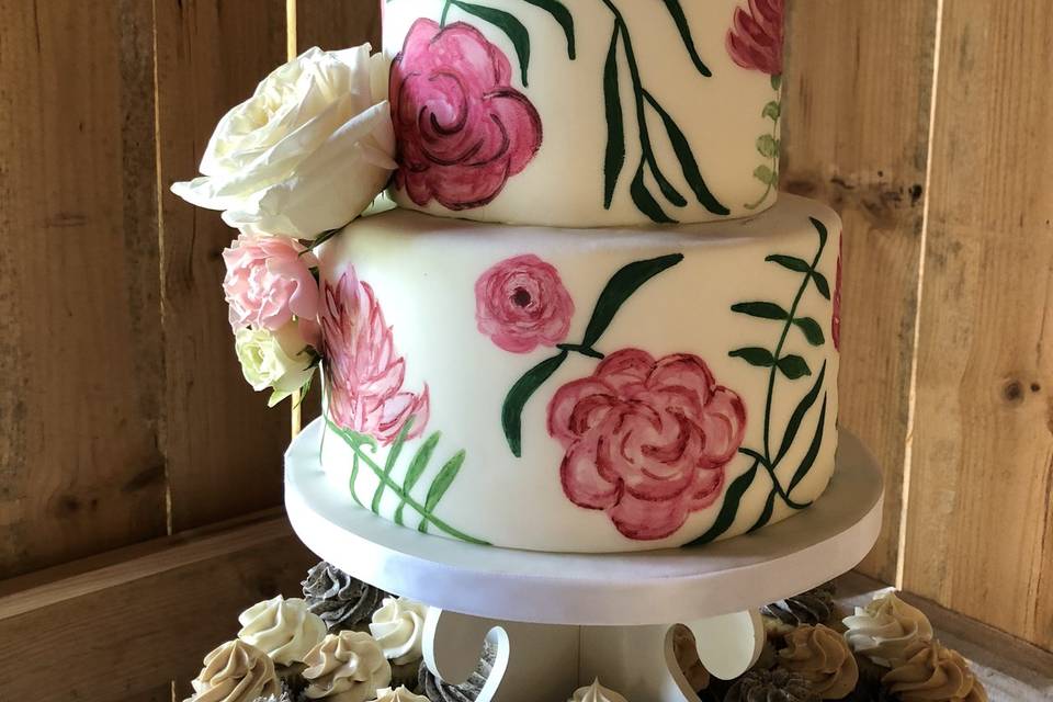 Painted fondant