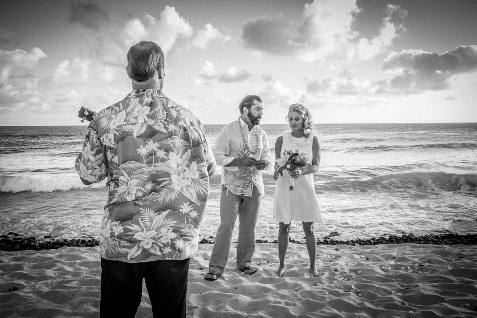 Hawaiian wedding serenade