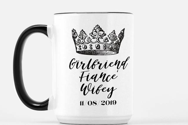 Girlfriend to wifey 15 .oz mug