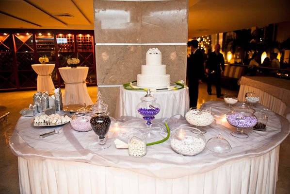 Wedding pastry area