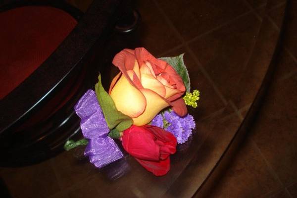 Tropical chest Corsage