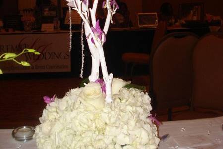 Manzanita tree centerpiece