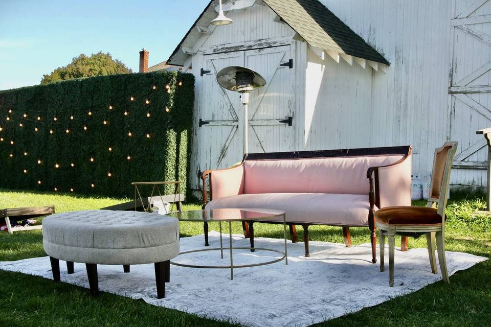 Tented Wedding Lounge Area