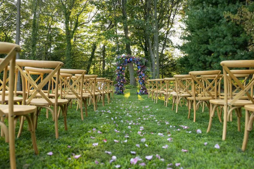 Rustic Ceremony Seating