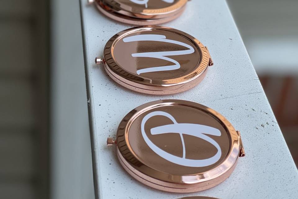 Rose Gold Compact Mirrors