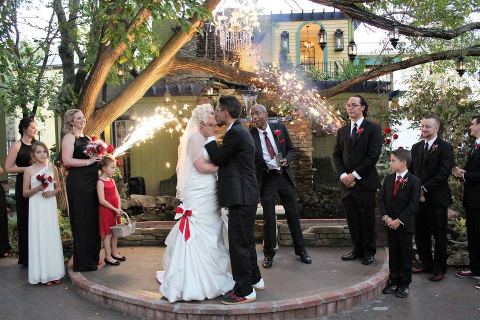 Wedding kiss