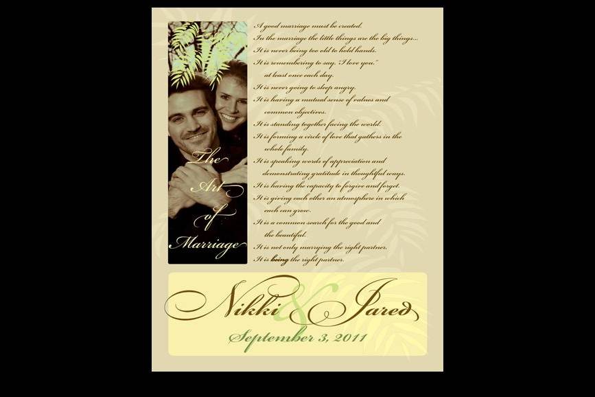 Personalized wedding gift