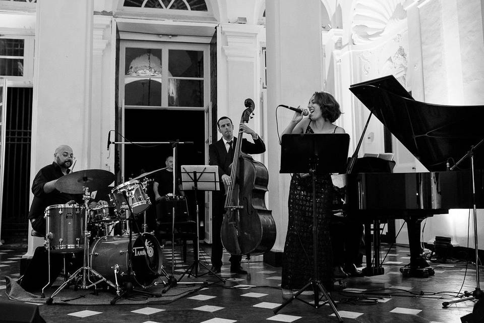 Italian swing and jazz band performing at Villa Durazzo, Santa Margherita Ligure