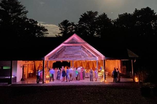 Barn by candlelight