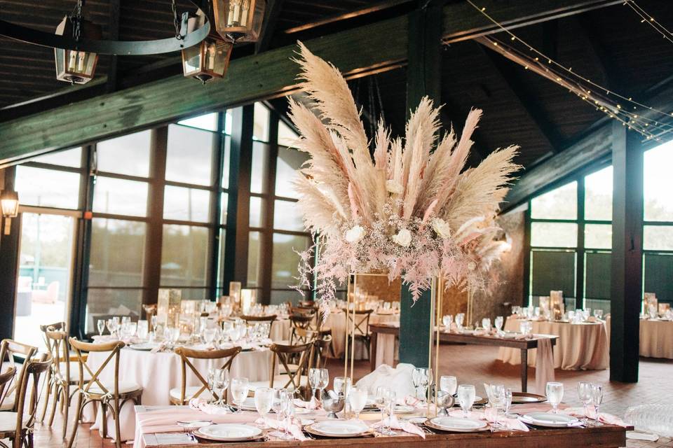 Large centerpieces for reception