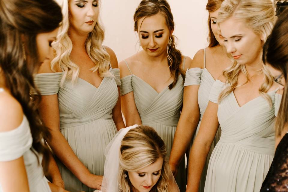Praying over the Bride