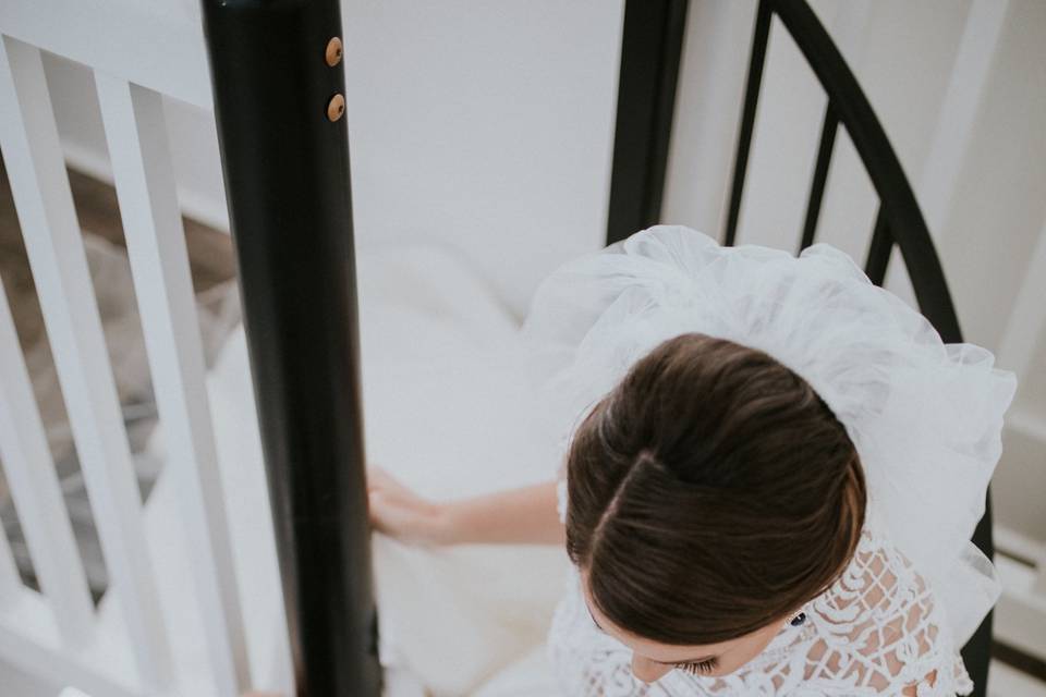 On the staircase - Maggie Moriah Photography