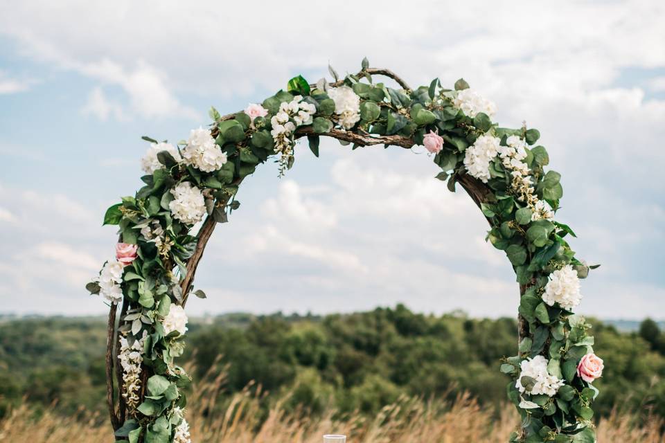 Floral archway