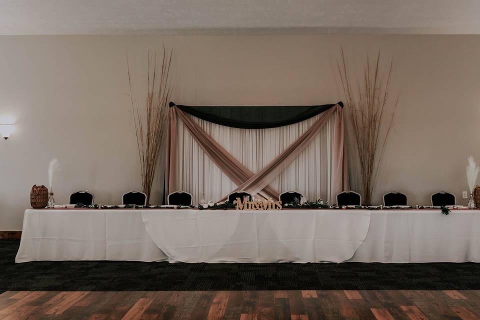 Several Head Table Options