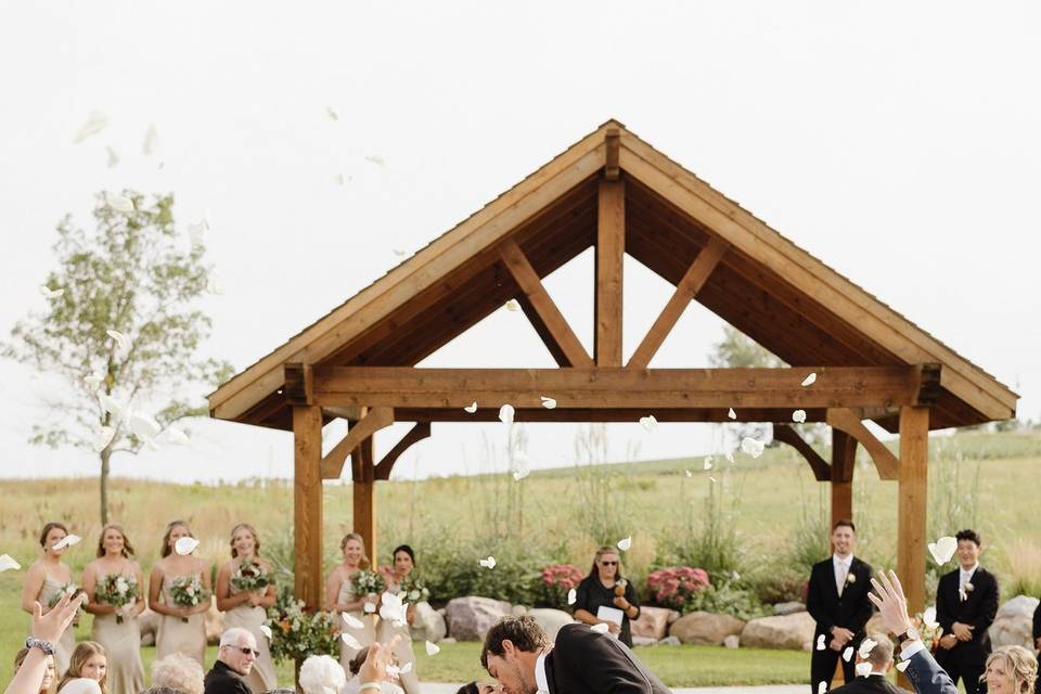 Outdoor Ceremony at Arbor