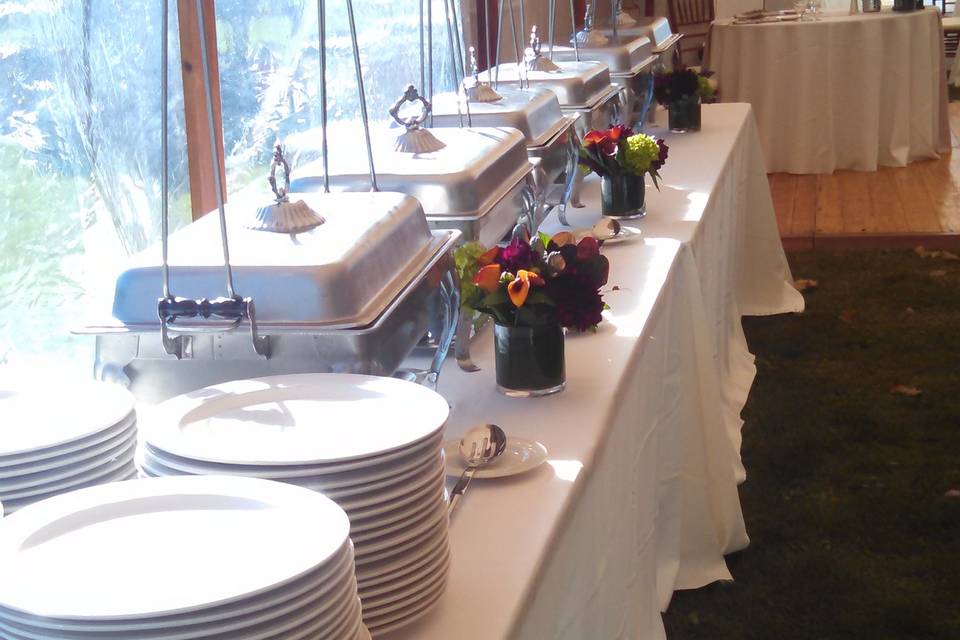 Buffet area