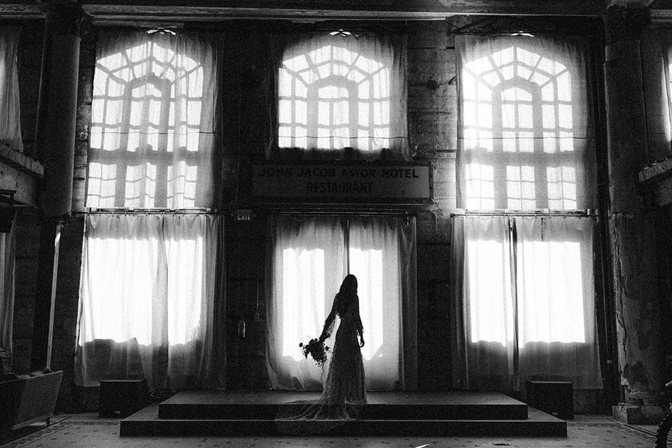 Silhouette of the Bride