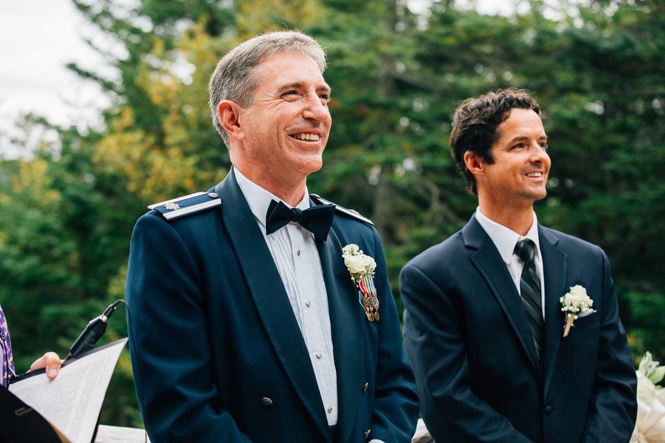Groom with his father